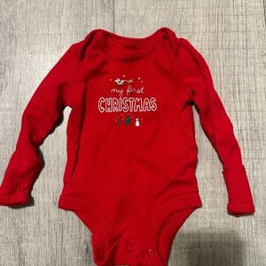 Carter's Festive Red Christmas Bodysuit